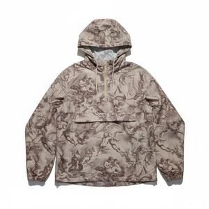 Brooklyn Cloth Men’s Medium Renaissance Cherub Print Anorak Windbreaker Jacket